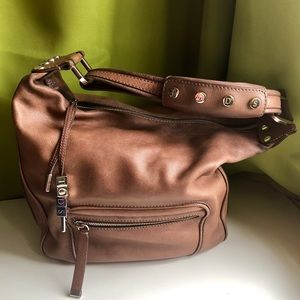 Tods Leather bag with silver hardware